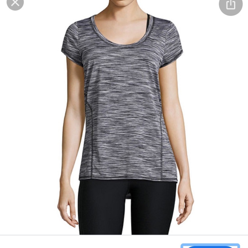 Xersion Gray Athletic Top Cutout Back S